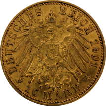 10 Mark Preußen Wilhelm II Goldmünze