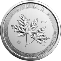 10 Unze Silber Maple Leaf 2021