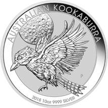 10 Unze Silbermünze Kookaburra 2018