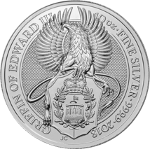10 Unze Silbermünze Queen's Beasts Griffin 2018