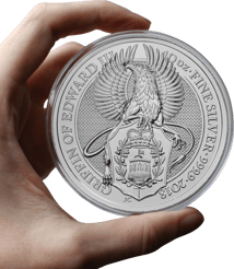 10 Unze Silbermünze Queen's Beasts Griffin 2018
