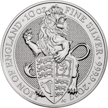 10 Unze Silbermünze Queen's Beasts Lion 2017