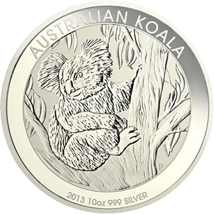 10 Unzen Silber Koala Münzen 2013