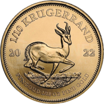 10 x 1/10 Unze Gold Krügerrand 2023