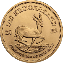 10 x 1/10 Unze Gold Krügerrand 2023