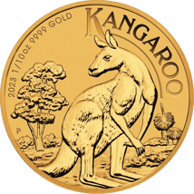 10 x 1/10 Unze Gold Känguru Nugget 2023