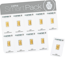 10 x 1 g Goldbarren Smart Pack C. Hafner