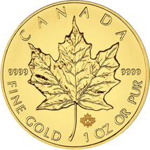10 x 1 Unze Gold Maple Leaf 2014