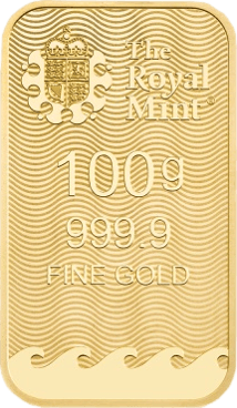 100 g Goldbarren Britannia The Royal Mint