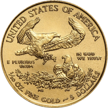 100 x 1/10 Unze Gold American Eagle 2017