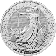 100 x 1 Unze Silber Britannia 2024