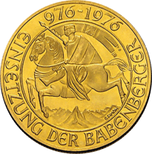 1000 Shilling Babenberger Goldmünze