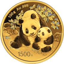 100g Gold China Panda 2024 PP (Auflage: 20.000 | Polierte Platte)
