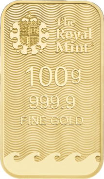 100g Goldbarren Britannia The Royal Mint