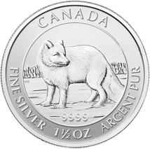 1,5 Unze Silber Kanada Polarfuchs 2014