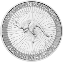 150 x 1 Unze Silber Känguru Nugget 2020