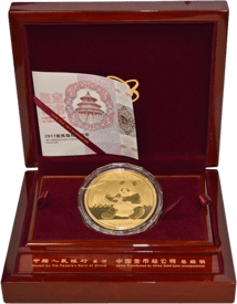 150g Gold China Panda 2017 PP (inkl. Box und Zertifikat)