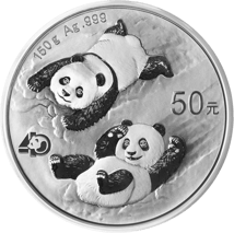 150g Silber China Panda 2022 PP (Polierte Platte | Auflage: 60.000)