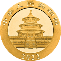 15g Gold China Panda 2022