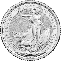 19 x 1/4 Unze Silber Britannia 2026