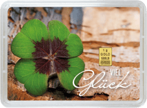 1g Goldbarren "Viel Glück" (Valcambi)