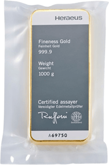 1kg Goldbarren Heraeus (Gussbarren)
