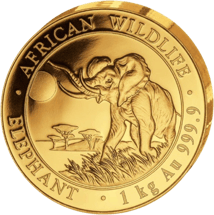 1kg Goldmünze Somalia Elefant 2016 PP (Auflage: 20 Münzen)