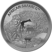 1kg Silber African Safari Affe 2020 (Auflage: 100 | Antik Finish | Zertifikat Nr. 100)