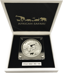 1kg Silber African Safari Büffel 2020 PP (Auflage: 100 | Polierte Platte)