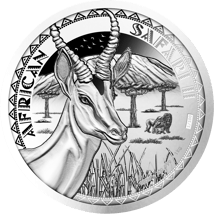 1kg Silber African Safari II Antilope PP 2024 (Auflage: 100 | Polierte Platte)