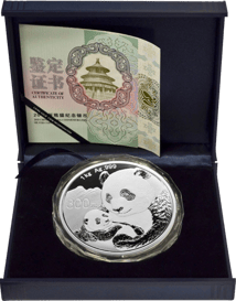 1kg Silber China Panda 2019 PP (Polierte Platte | Auflage: 20.000)