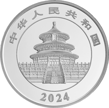 1kg Silber China Panda 2024 PP (Polierte Platte | Auflage: 10.000)