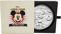 1kg Silber Disney Steamboat Willie PP 2015