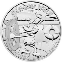 1kg Silber Disney Steamboat Willie PP 2015