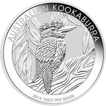 1kg Silber Kookaburra 2014