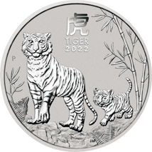 1kg Silber Lunar III Tiger 2022