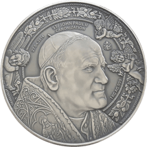 1kg Silber Papst Johannes Paul II 2014 AF (Auflage: 78 | Antik Finish)