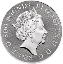 1kg Silber Queens Beasts Completer Coin 2021