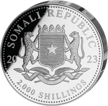 1kg Silber Somalia Elefant 25. Jubiläum 2023 PP (Auflage: 250 | Polierte Platte)