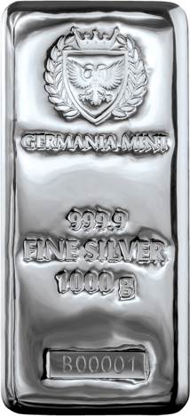 1kg Silberbarren Germania Mint