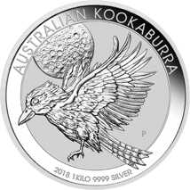 1kg Silbermünze Kookaburra 2018