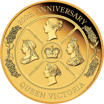 2 Unze Gold 200.Geburtstag Victoria 2019 PP (Auflage: 350)