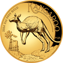 2 Unze Gold Känguru 2024 High Relief PP (Auflage: 200 | Polierte Platte)
