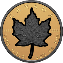 2 Unze Gold Maple Leaf Super Incuse 2023 (Auflage: 275 | Reverse Proof | Rhodium Veredelung)