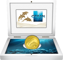 2 Unze Gold Ocean Five Delfin 2021 PP  (Auflage: 50 | Polierte Platte)