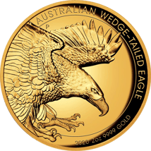 2 Unze Gold Wedge Tailed Eagle 2020 PP (High Relief | Auflage: 250)