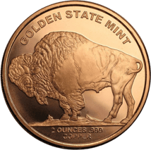 2 Unze Kupfermünze Buffalo