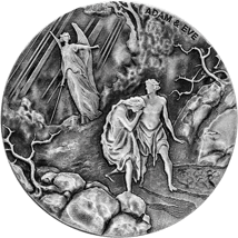 2 Unze Silber Adam und Eva (Bibel-Serie: Motiv 3/6) Jahrgang 2016