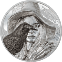 2 Unze Silber Rabenhexe - Eye of Magic 2022 (Auflage: 999 | Ultra High Relief)