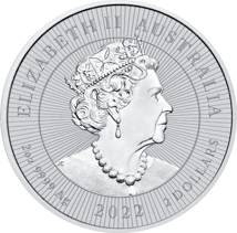 2 Unze Silber Australien Next Generation Piedfort Dingo 2022 (Auflage: 75.000)